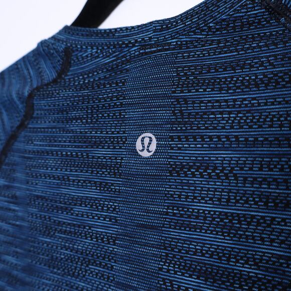 LULULEMON Swiftly Tech Long Sleeve Prism Stripe Turquoise Tide Multi Women's 6 - Picture 11 of 15